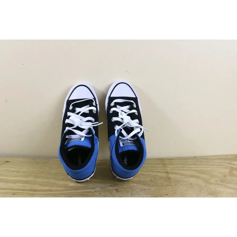 New Converse Sneakers Boys 4 Blue Black Colorblock Chuck Taylor All Star Axel